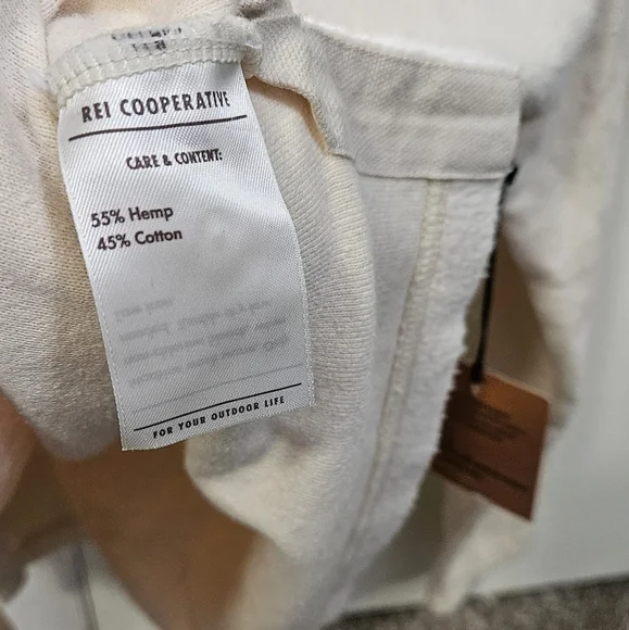 NWT REI Hemp Cotton Fleece Pullover Sweater Medium - Picture 8 of 9